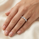 5/8Ct Pearla Diamond Stackable Wedding Band 10k Gold