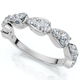 5/8Ct Pearla Diamond Stackable Wedding Band 10k Gold