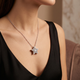 Dainty Diamond Star Pendant in 14k White, Yellow, or Rose Gold Necklace