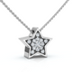 Dainty Diamond Star Pendant in 14k White, Yellow, or Rose Gold Necklace