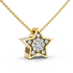 Dainty Diamond Star Pendant in 14k White, Yellow, or Rose Gold Necklace