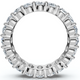 3.6Ct Oval Diamond Eternity Wedding Ring 14k Gold Lab Grown