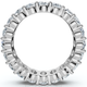 3.6Ct Oval Diamond Eternity Wedding Ring 14k Gold Lab Grown