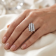 Astra 2Ct Diamond Cluster Cocktail Waterfall Women's Ring 10K Gold Lab Grown