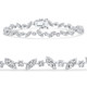 3.70Ct 14k White Gold Diamond Tennis Bracelet 7" Lab Grown