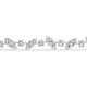 3.70Ct 14k White Gold Diamond Tennis Bracelet 7" Lab Grown