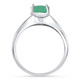1Ct Genuine Emerald Oval Solitaire Ring 10k Gold