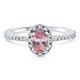 1 1/10Ct Pink Topaz Diamond Engagement Anniversary Ring 10k Gold Lab Grown 1 1/10Ct Pink Topaz Diamond Engagement Anniversary Ring 10k Gold Lab Grown