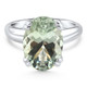 5Ct Green Amethyst Oval Ring 10k Gold