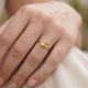 1 1/2Ct Toi Et Moi Peridot & Citrine 2-Stone Ring 10k Gold