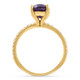 2Ct Amethyst & Diamond Anniversary Engagement Ring 10k Gold Lab Grown