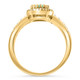 3/4Ct Oval Emerald & Lab Grown Diamond Ring 10k Gold