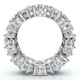 5.10Ct Pear Shape Diamond Eternity Womens Ring 14k Gold Lab Grown Stackable Band