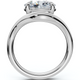 1Ct Oval Silhouette East West Diamond Engagement Ring 14k Gold Lab Grown