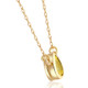 1/4ct Fancy Yellow Pear Solitaire Diamond Necklace Yellow Gold Lab Grown Pendant