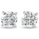 2 ct TDW Round Ideal Cut Diamond Studs Screw Back Lab Grown 14k White Gold