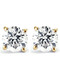 Screw Back 1 Ct T.W. Genuine Diamond Studs Available in 14k White or Yellow Gold