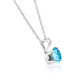 1/2Ct Lab Grown Blue Diamond Solitaire Pendant Necklace14k White or Yellow Gold