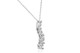 1/2 Ct Lab Grown Diamond Journey Pendant in White or Yellow Gold