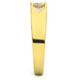 1 1/2ct Lab Grown Diamond Three Stone Mens Wedding Ring 10K Yellow Gold