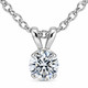 1/3 Ct Diamond Solitaire Pendant Necklace in 14k White Or Yellow Gold Lab Grown