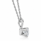 1/2Ct Diamond Solitaire Pendant Necklace 14k White Or Yellow Gold Lab Grown