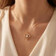 3/4Ct Lab Grown Diamond Solitaire Heart Necklace in Yellow Gold Pendant
