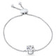 Certified 2Ct Diamond Solitaire Slider Bracelet 14k Gold Lab Grown