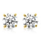 1/2Ct Diamond Screwback Studs Lab Grown Diamond Eco Friendly 14K Yellow Gold