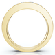 1Ct Diamond Channel Set Wedding Band Mens Ring 14k Yellow Gold Lab Grown