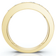 1Ct Diamond Channel Set Wedding Band Mens Ring 14k Yellow Gold Lab Grown