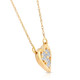 1/2Ct Diamond Heart Pendant 14k White Yellow or Rose Gold Lab Grown Necklace