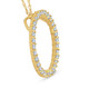 14K Yellow Gold 1/2ct Circle Of Life Lab Grown Diamond Pendant Necklace