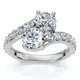 1 3/4 Ct 2-Stone Forever Us Lab Grown Diamond Engagement Ring 14K White Gold 1 3/4 Ct 2-Stone Forever Us Lab Grown Diamond Engagement Ring 14K White Gold