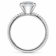 1.52 Ct Emerald Cut Solitaire Diamond Engagement Ring 14k White Gold Lab Grown