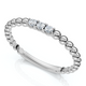Beaded Diamond Stackable Accent Anniversary Ring Lab Grown