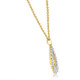 1/2Ct Pear Shape Lab Grown Diamond Pendant 10k White or Yellow Gold Necklace