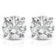 3/4CT Round Brilliant Cut Natural Diamond Stud Earrings In 14K Gold