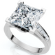 Certified 4 2/3Ct Reese Princess Cut Diamond Engagement Ring 14k Gold Lab Grown