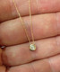 1/4 Ct Diamond Solitaire Bezel Pendant Available in 14k White Or Yellow Gold