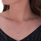 3/4 ct Solitaire  Lab Grown Diamond Pendant available in 14K and Platinum