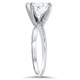Certified 1.50 Ct Princess Cut Lab Diamond Solitaire Engagement Ring White Gold