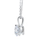 1/5 ct Solitaire Lab Grown Diamond Pendant available in 14K and Platinum