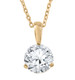 3/8 ct Solitaire Lab Grown Diamond Pendant available in 14K and Platinum