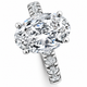 Certified 5.28Ct Oval Diamond Side Halo Engagement Ring 14k White Gold Lab Grown