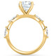 Certified 2 1/2 - 6 1/2Ct Oval Diamond Engagement Ring 14k Gold Lab Grown
