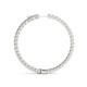 1.75 ct Lab Grown Diamond Hoops Inside Outside 1 1/3" 14K White Gold Vault Lock