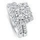 Certified 3.50Ct Princess Diamond Engagement Wedding Ring Set 14k Gold Lab Grown