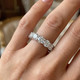 4Ct Diamond Eternity Ring 14k Gold or Platinum Lab Grown