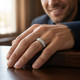 1/2Ct Men's Diamond Wedding Anniversary Ring 10k Gold Lab Grown Channel Set